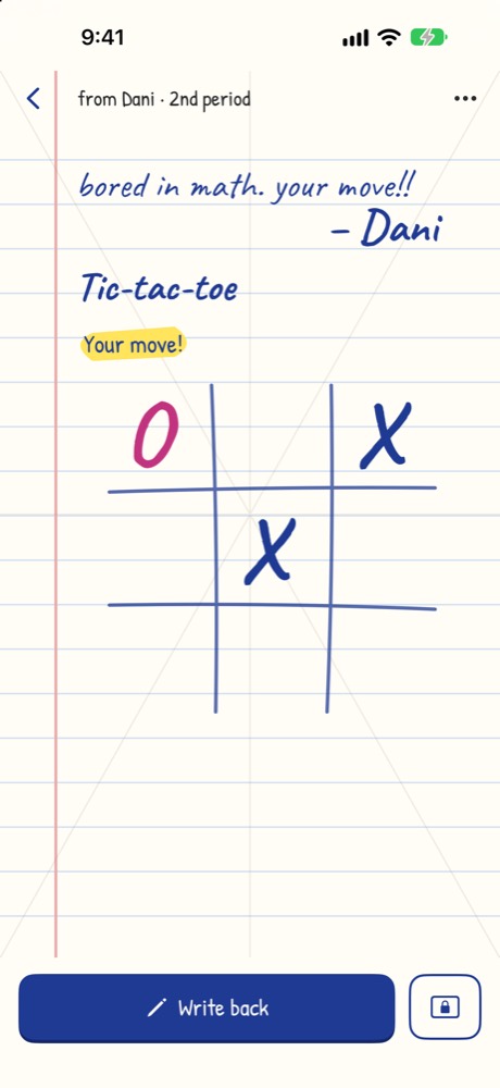 Tic-tac-toe, one pass at a time